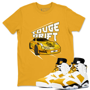 Air Jordan 6 Yellow Ochre shirt to match jordans Touge Drift sneaker tees AJ6 Yellow Ochre SNRT Sneaker Release Tees Unisex Gold 1 T-Shirt