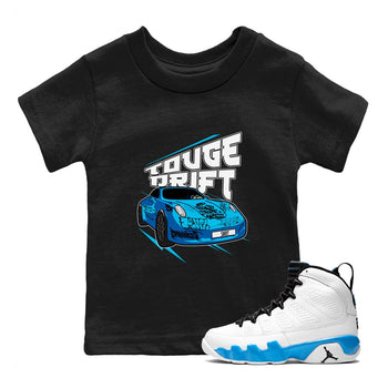 9s Powder Blue shirt to match jordans Touge Drift sneaker tees Air Jordan 9 Powder Blue SNRT sneaker release tees baby toddler Black 1 cotton Shirt