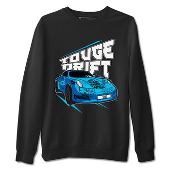 9s Powder Blue shirt to match jordans Touge Drift sneaker tees Air Jordan 9 Powder Blue SNRT Sneaker Release Tees unisex cotton Black 2 crew neck shirt