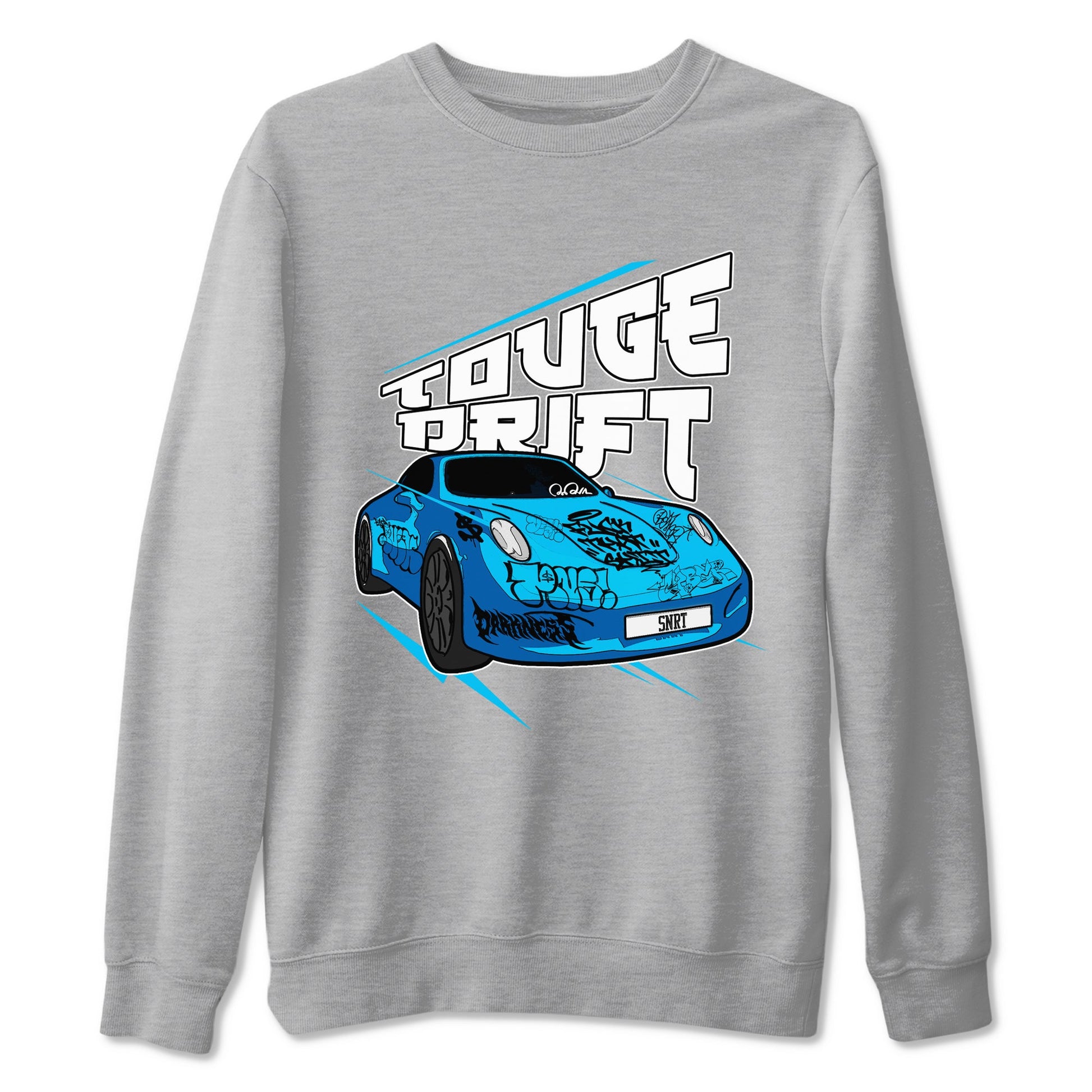 9s Powder Blue shirt to match jordans Touge Drift sneaker tees Air Jordan 9 Powder Blue SNRT Sneaker Release Tees unisex cotton Heather Grey 2 crew neck shirt