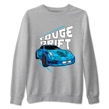 9s Powder Blue shirt to match jordans Touge Drift sneaker tees Air Jordan 9 Powder Blue SNRT Sneaker Release Tees unisex cotton Heather Grey 2 crew neck shirt