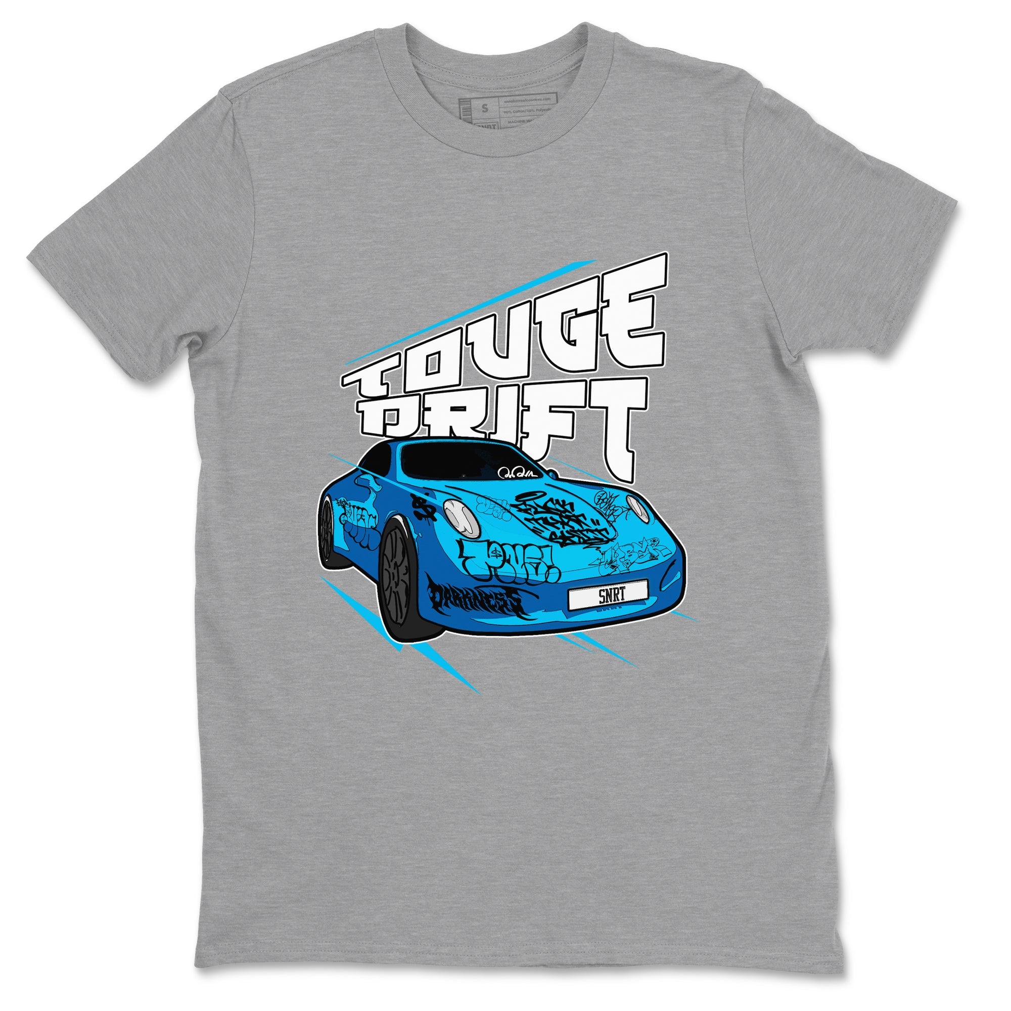 9s Powder Blue shirt to match jordans Touge Drift sneaker tees Air Jordan 9 Powder Blue SNRT Sneaker Release Tees unisex cotton Heather Grey 2 crew neck shirt