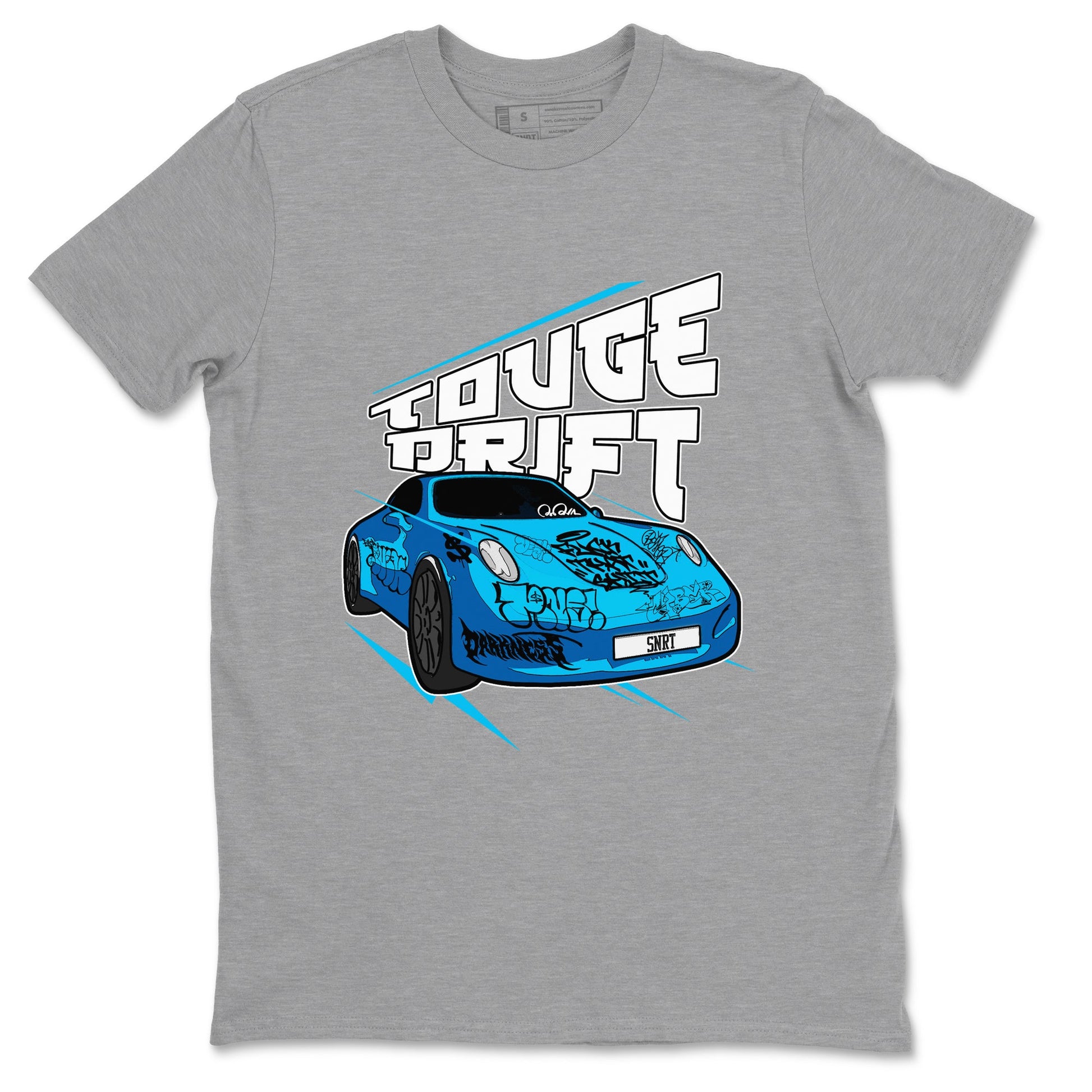 9s Powder Blue shirt to match jordans Touge Drift sneaker tees Air Jordan 9 Powder Blue SNRT Sneaker Release Tees unisex cotton Heather Grey 2 crew neck shirt