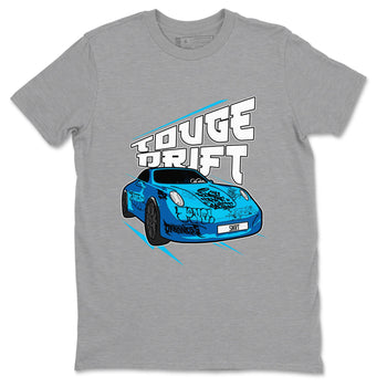 9s Powder Blue shirt to match jordans Touge Drift sneaker tees Air Jordan 9 Powder Blue SNRT Sneaker Release Tees unisex cotton Heather Grey 2 crew neck shirt