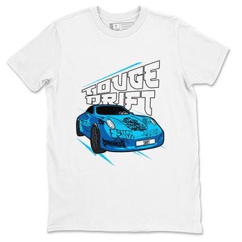 9s Powder Blue shirt to match jordans Touge Drift sneaker tees Air Jordan 9 Powder Blue SNRT Sneaker Release Tees unisex cotton White 2 crew neck shirt