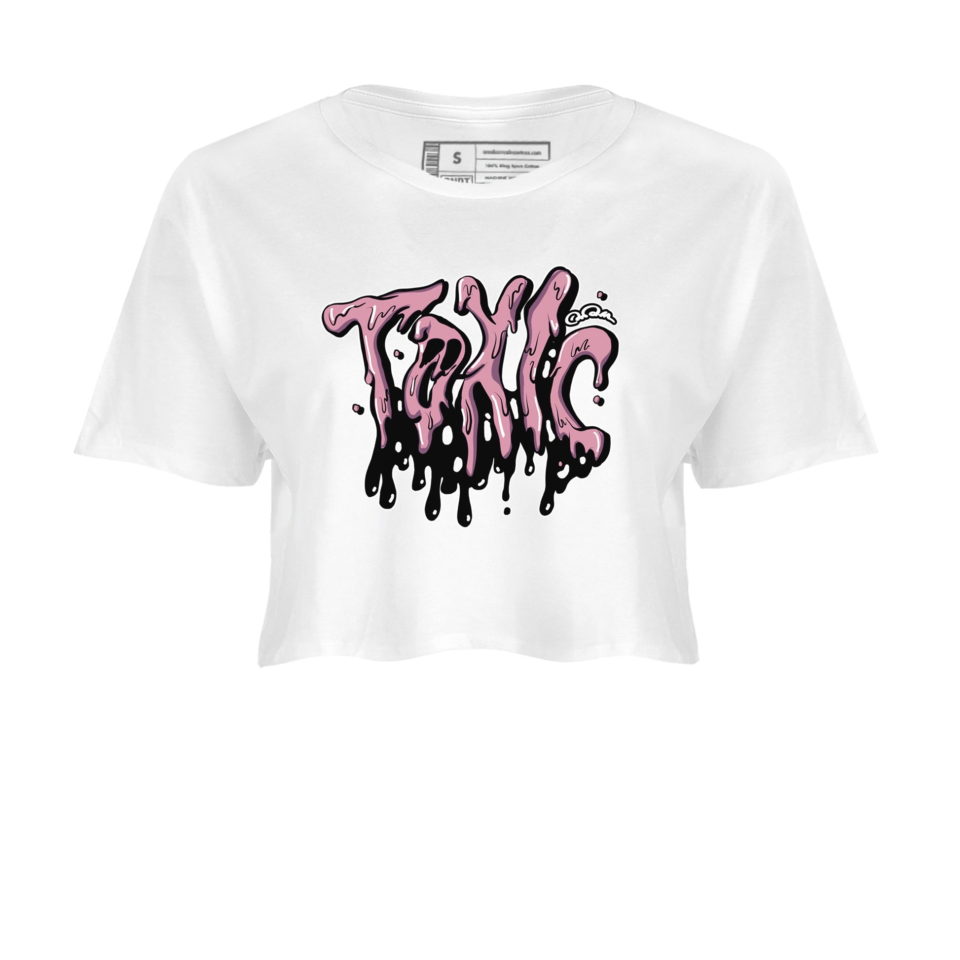 Air Jordan 1 Mauve shirt to match jordans Toxic sneaker tees AJ1Mauve SNRT Sneaker Release Tees White 2 Crop T-Shirt