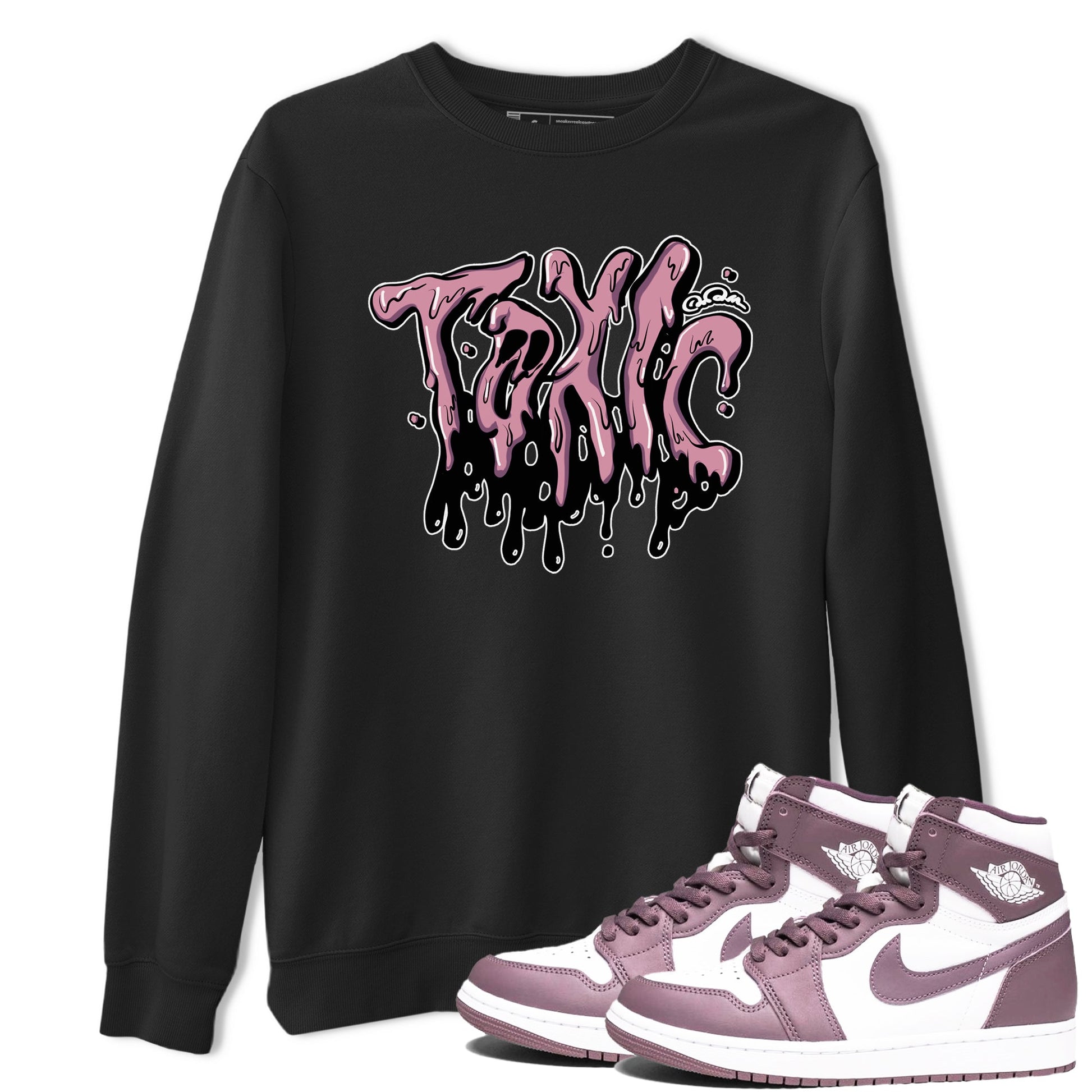 Air Jordan 1 Mauve shirt to match jordans Toxic sneaker tees AJ1Mauve SNRT Sneaker Release Tees Unisex Black 1 T-Shirt