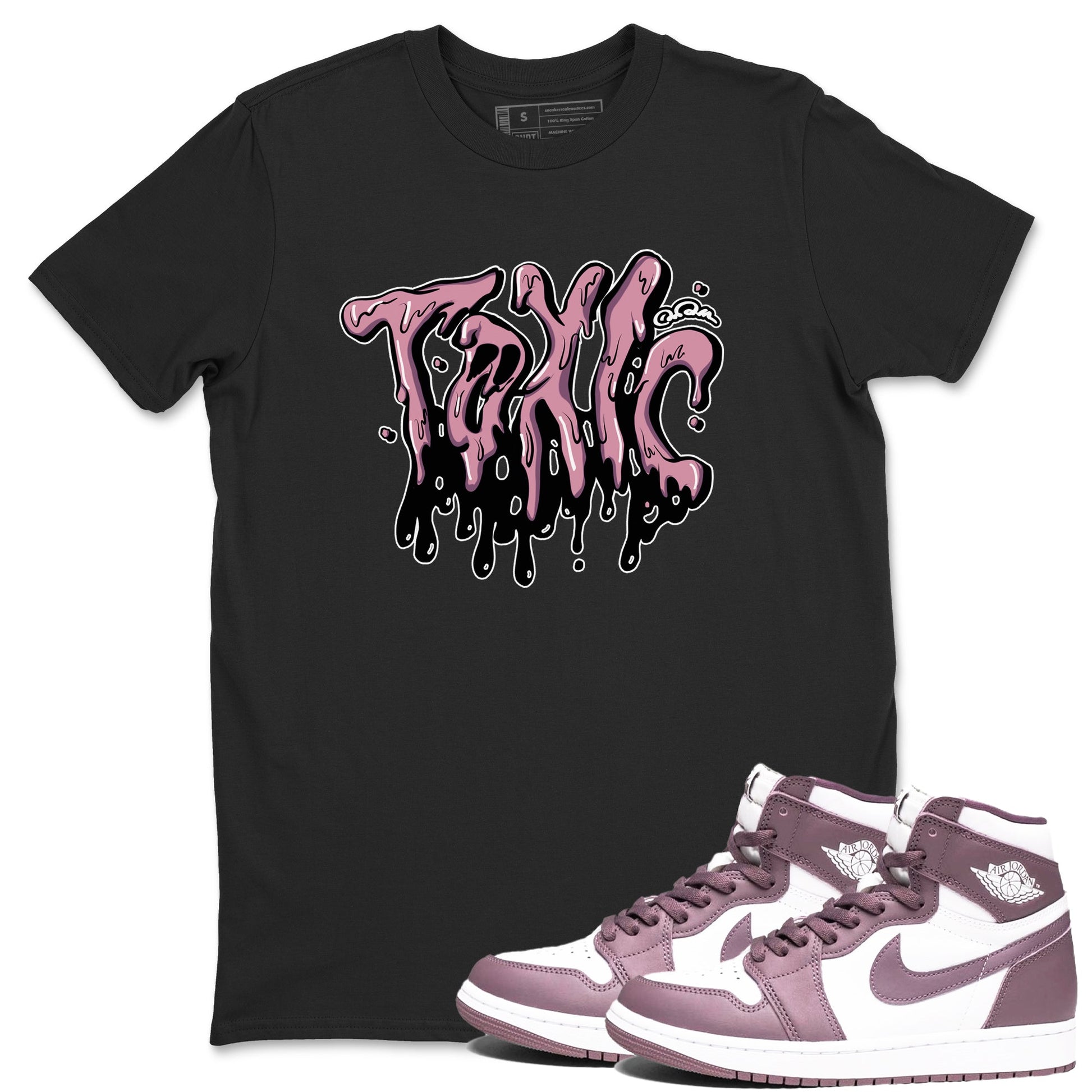 Air Jordan 1 Mauve shirt to match jordans Toxic sneaker tees AJ1Mauve SNRT Sneaker Release Tees Unisex Black 1 T-Shirt