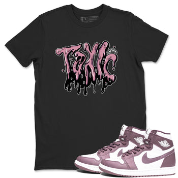 Air Jordan 1 Mauve shirt to match jordans Toxic sneaker tees AJ1Mauve SNRT Sneaker Release Tees Unisex Black 1 T-Shirt