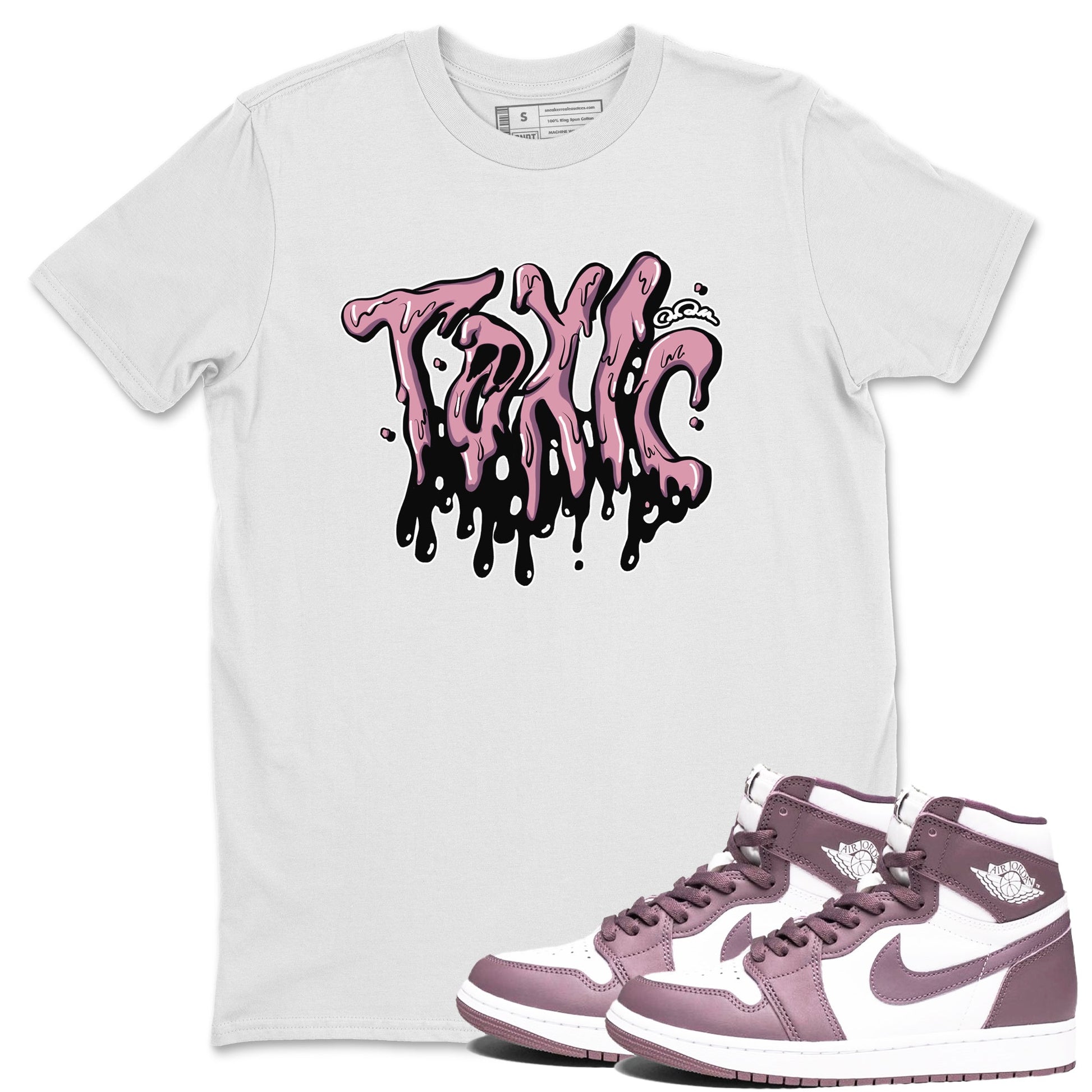 Air Jordan 1 Mauve shirt to match jordans Toxic sneaker tees AJ1Mauve SNRT Sneaker Release Tees Unisex White 1 T-Shirt