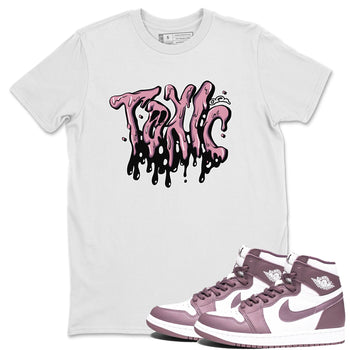 Air Jordan 1 Mauve shirt to match jordans Toxic sneaker tees AJ1Mauve SNRT Sneaker Release Tees Unisex White 1 T-Shirt