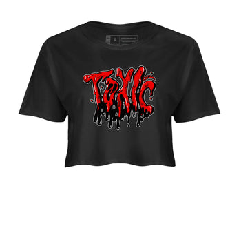 Air Jordan 1 Satin Bred shirt to match jordans Toxic sneaker tees AJ1Satin Bred SNRT Sneaker Release Tees Black 2 Crop T-Shirt