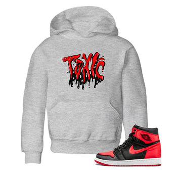 Air Jordan 1 Satin Bred shirt to match jordans Toxic sneaker tees AJ1Satin Bred SNRT Sneaker Release Tees Baby Toddler Heather Grey 1 T-Shirt