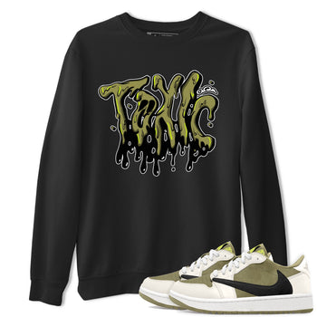 Air Jordan 1 Travis Scott Golf shirt to match jordans Toxic sneaker tees AJ1 lowTravis Scott Golf SNRT Sneaker Release Tees Unisex Black 1 T-Shirt