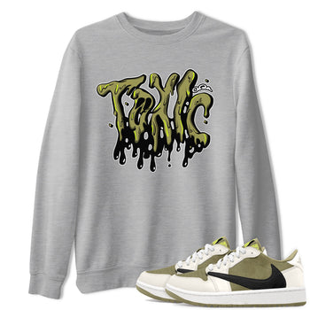 Air Jordan 1 Travis Scott Golf shirt to match jordans Toxic sneaker tees AJ1 lowTravis Scott Golf SNRT Sneaker Release Tees Unisex Heather Grey 1 T-Shirt