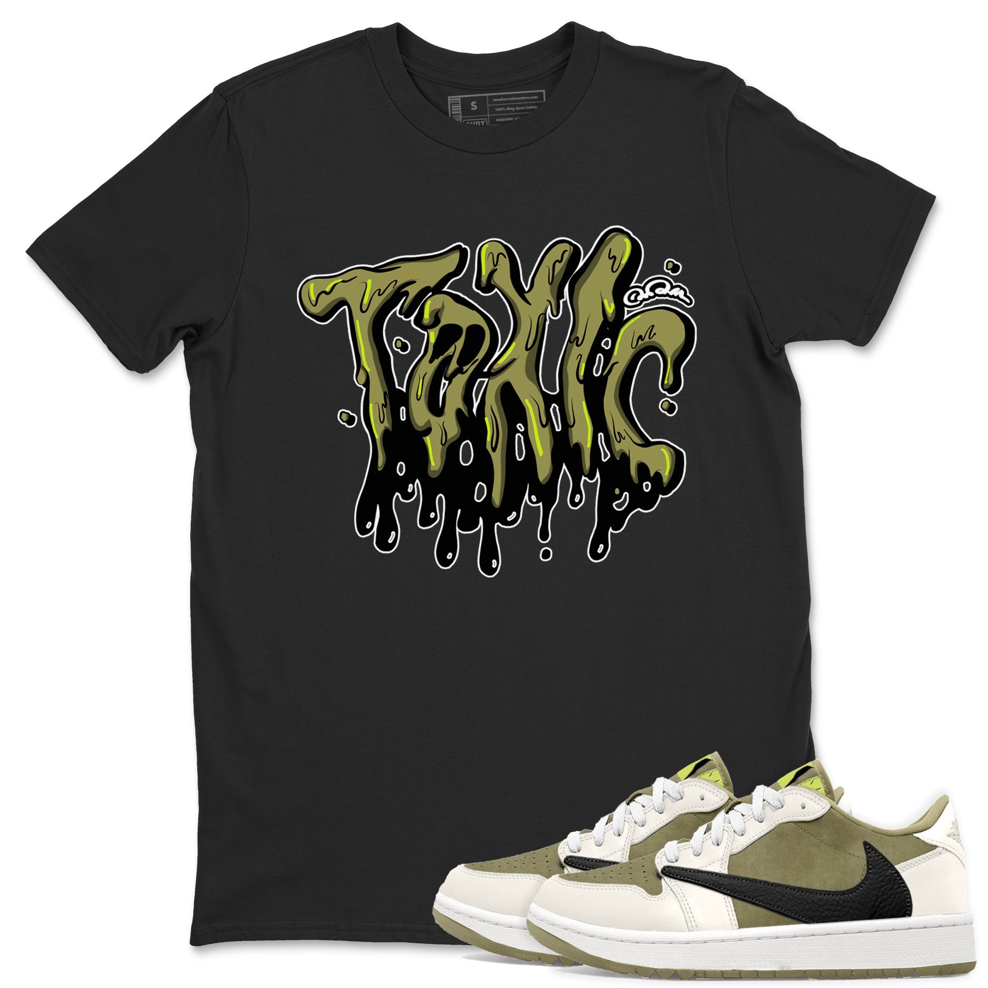 Air Jordan 1 Travis Scott Golf shirt to match jordans Toxic sneaker tees AJ1 lowTravis Scott Golf SNRT Sneaker Release Tees Unisex Black 1 T-Shirt