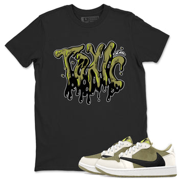 Air Jordan 1 Travis Scott Golf shirt to match jordans Toxic sneaker tees AJ1 lowTravis Scott Golf SNRT Sneaker Release Tees Unisex Black 1 T-Shirt