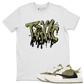 Air Jordan 1 Travis Scott Golf shirt to match jordans Toxic sneaker tees AJ1 lowTravis Scott Golf SNRT Sneaker Release Tees Unisex White 1 T-Shirt