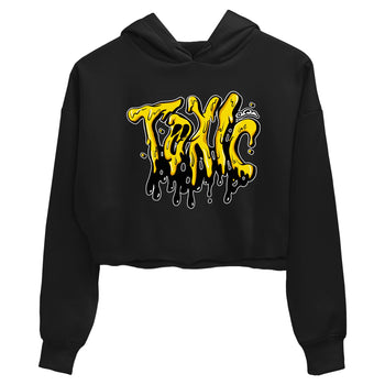 1s Yellow Ochre shirt to match jordans Toxic sneaker tees Air Jordan 1 Yellow Ochre SNRT Sneaker Release Tees Black 2 crop length shirt