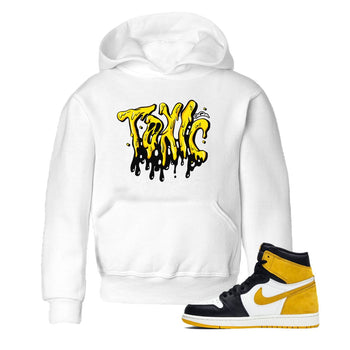 1s Yellow Ochre shirt to match jordans Toxic sneaker tees Air Jordan 1 Yellow Ochre SNRT sneaker release tees baby toddler White 1 cotton Shirt