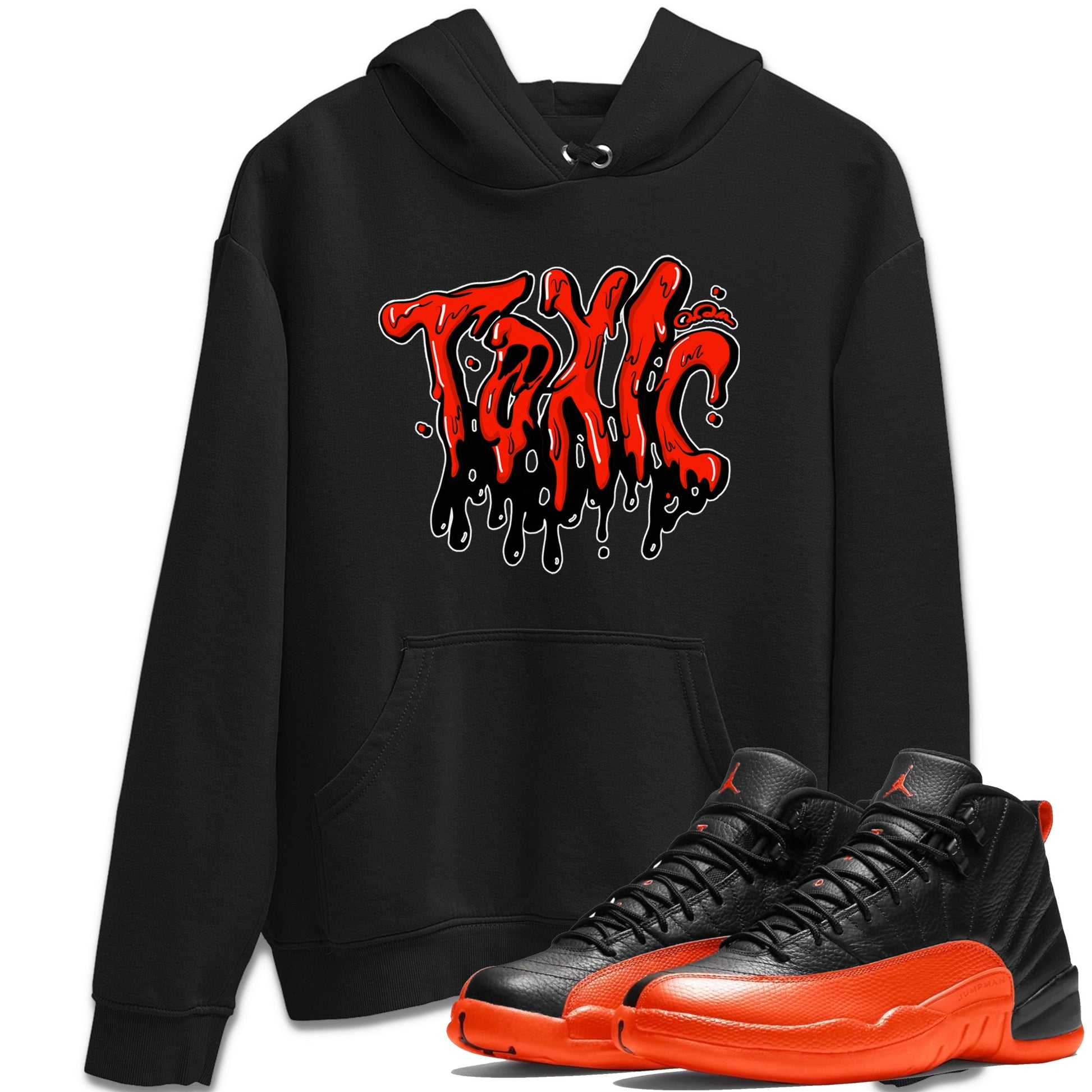 Air Jordan 12 Brilliant Orange Sneaker Match Tees Toxic Sneaker Tees AJ12 Brilliant Orange Sneaker Release Tees Unisex Shirts Black 1
