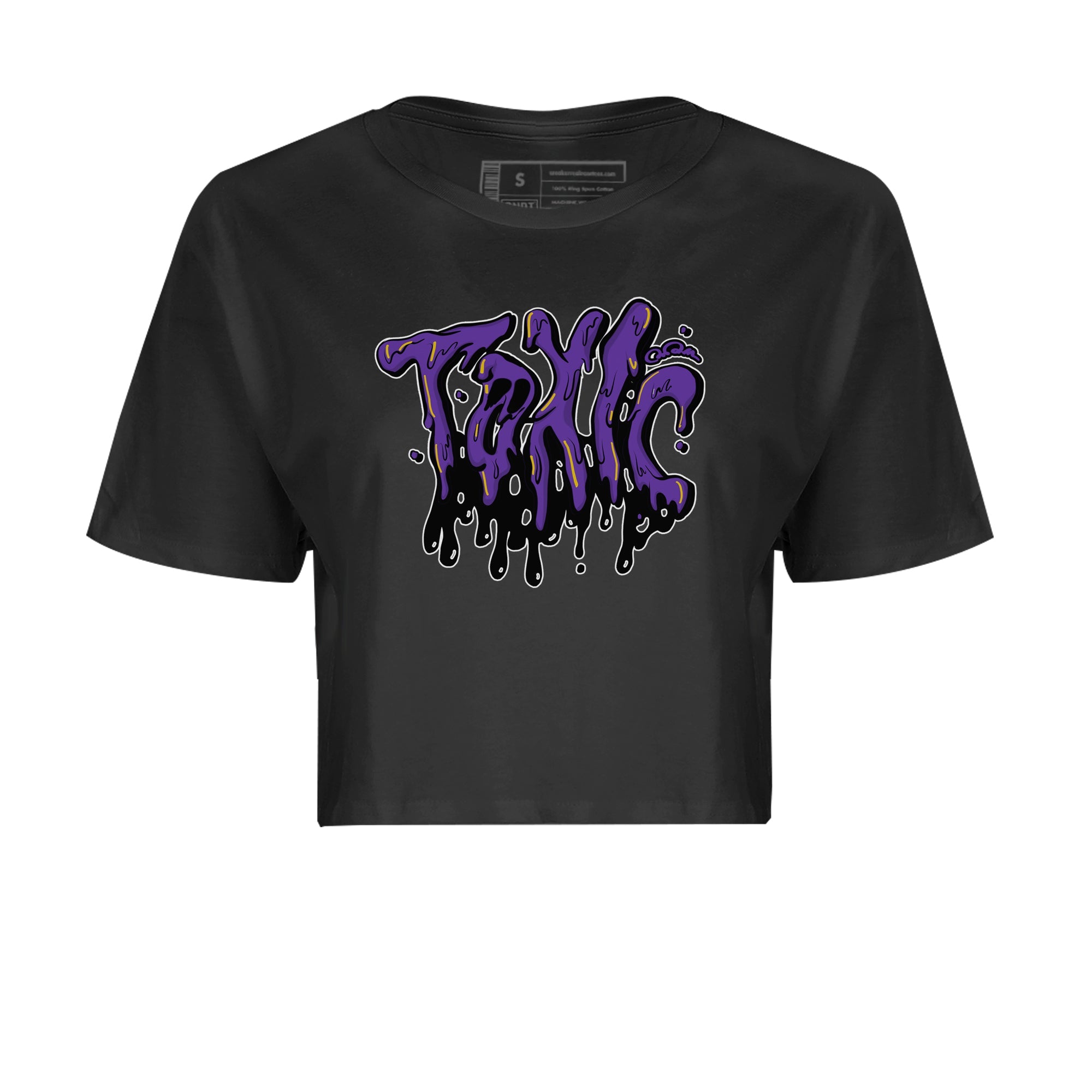 Air Jordan 12 Field Purple Sneaker Match Tees Toxic Sneaker Tees AJJordan 12 Lakers Sneaker Release Tees Women's Shirts Black 2