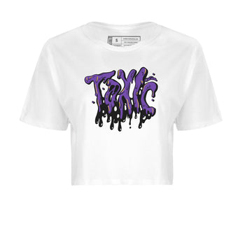 Air Jordan 12 Field Purple Sneaker Match Tees Toxic Sneaker Tees AJJordan 12 Lakers Sneaker Release Tees Women's Shirts White 2