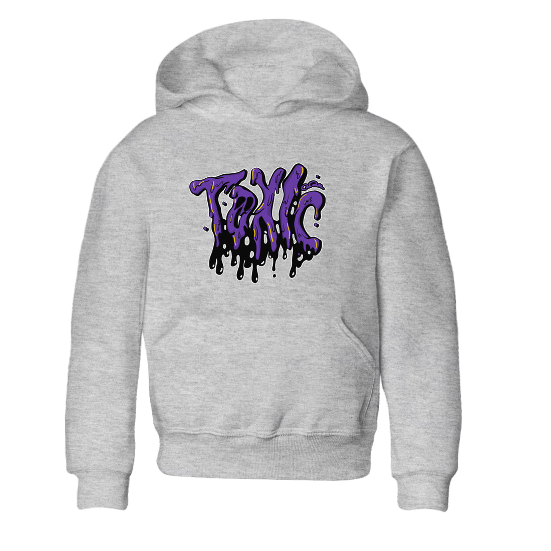Air Jordan 12 Field Purple Sneaker Match Tees Toxic Sneaker Tees AJJordan 12 Lakers Sneaker Release Tees Kids Shirts Heather Grey 2