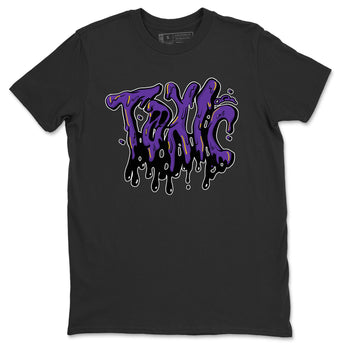 Air Jordan 12 Field Purple Sneaker Match Tees Toxic Sneaker Tees AJJordan 12 Lakers Sneaker Release Tees Unisex Shirts Black 2