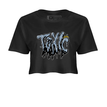 Air Jordan 13 Blue Grey shirt to match jordans Toxic sneaker tees AJ13 Blue Grey SNRT Sneaker Release Tees Black 2 crop length shirt