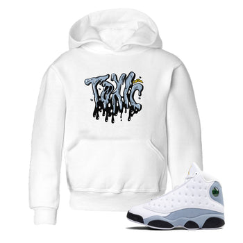 Air Jordan 13 Blue Grey shirt to match jordans Toxic sneaker tees AJ13 Blue Grey SNRT sneaker release tees baby toddler White 1 cotton Shirt