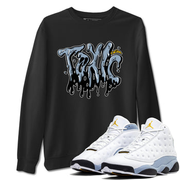 Air Jordan 13 Blue Grey shirt to match jordans Toxic sneaker tees AJ13 Blue Grey SNRT Sneaker Release Tees unisex cotton Black 1 crew neck shirt