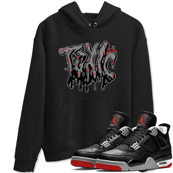 Air Jordan 4 Bred Reimagined shirt to match jordans Toxic sneaker tees AJ4 Bred Reimagined SNRT Sneaker Release Tees unisex cotton Black 1 crew neck shirt