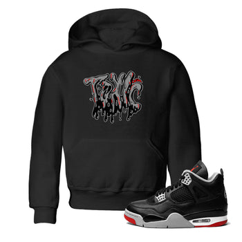 Air Jordan 4 Bred Reimagined shirt to match jordans Toxic sneaker tees AJ4 Bred Reimagined SNRT sneaker release tees baby toddler Black 1 cotton Shirt