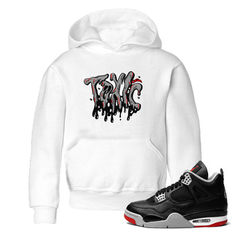 Air Jordan 4 Bred Reimagined shirt to match jordans Toxic sneaker tees AJ4 Bred Reimagined SNRT sneaker release tees baby toddler White 1 cotton Shirt