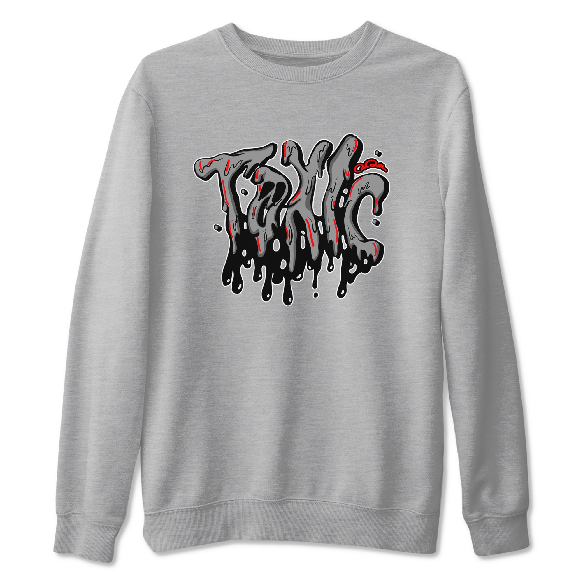 Air Jordan 4 Bred Reimagined shirt to match jordans Toxic sneaker tees AJ4 Bred Reimagined SNRT Sneaker Release Tees unisex cotton Heather Grey 2 crew neck shirt