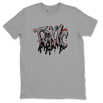 Air Jordan 4 Bred Reimagined shirt to match jordans Toxic sneaker tees AJ4 Bred Reimagined SNRT Sneaker Release Tees unisex cotton Heather Grey 2 crew neck shirt