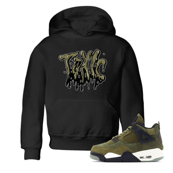 Air Jordan 4 Medium Olive shirt to match jordans Toxic sneaker tees AJ4Medium Olive SNRT Sneaker Release Tees Baby Toddler Black 1 T-Shirt