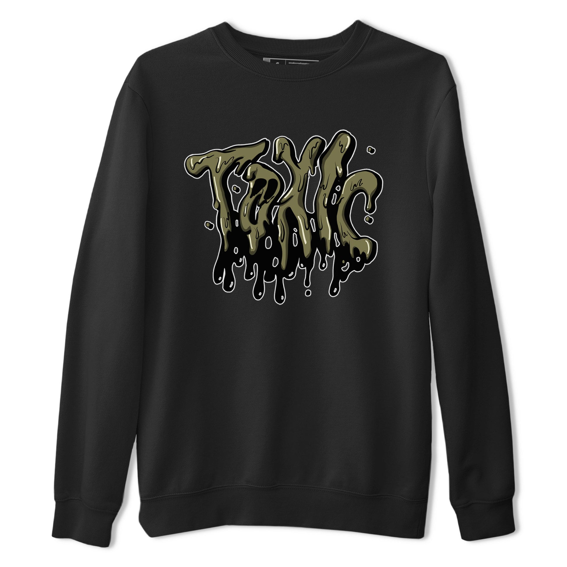 Air Jordan 4 Medium Olive shirt to match jordans Toxic sneaker tees AJ4Medium Olive SNRT Sneaker Release Tees Unisex Black 2 T-Shirt