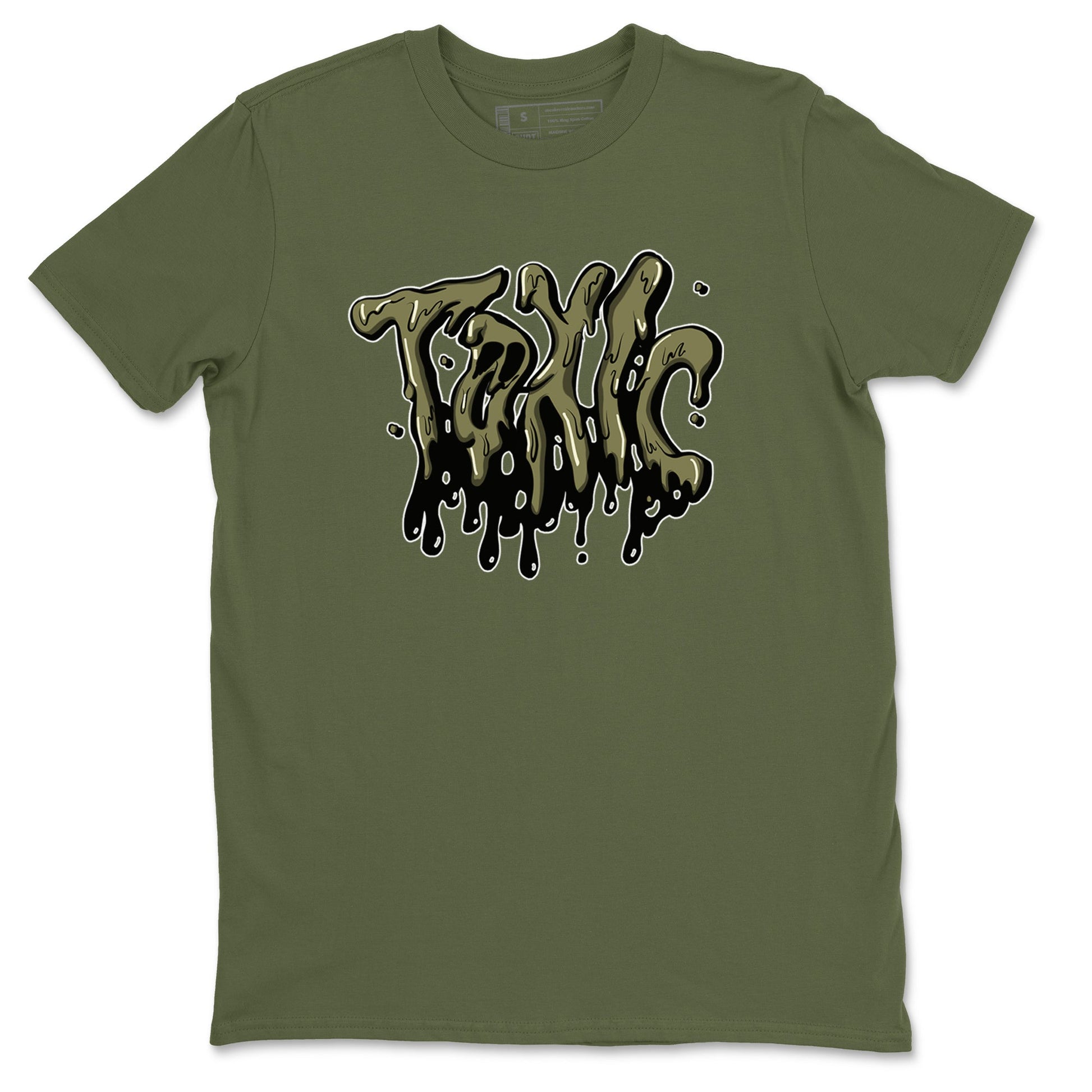Air Jordan 4 Medium Olive shirt to match jordans Toxic sneaker tees AJ4Medium Olive SNRT Sneaker Release Tees Unisex Military Green 2 T-Shirt