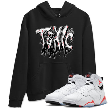 Air Jordan 7 Infrared Sneaker Match Tees Toxic Sneaker Tees AJ7 Infrared Sneaker Release Tees Unisex Shirts Black 1