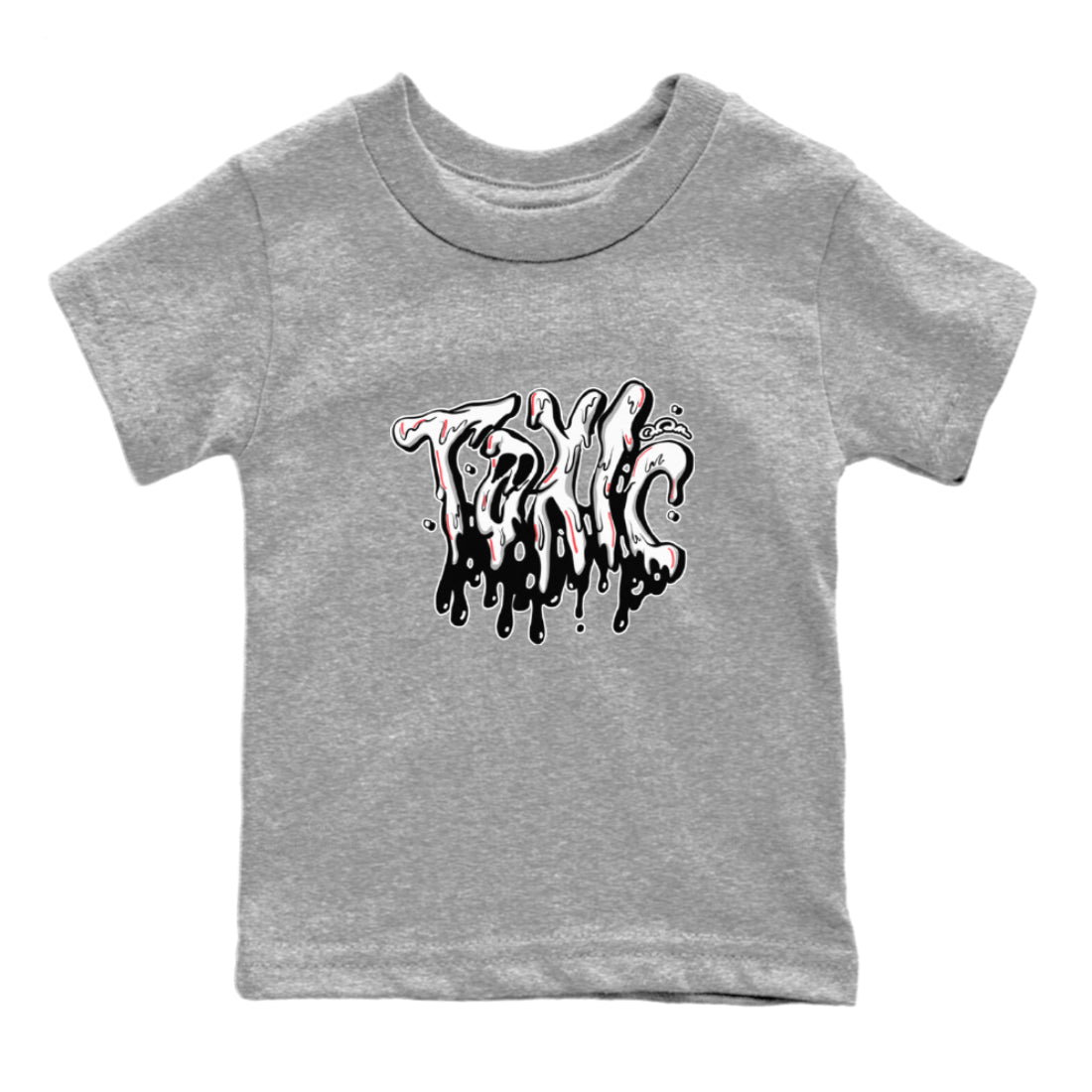 Air Jordan 7 Infrared Sneaker Match Tees Toxic Sneaker Tees AJ7 Infrared Sneaker Release Tees Kids Shirts Heather Grey 2