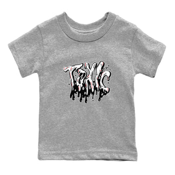 Air Jordan 7 Infrared Sneaker Match Tees Toxic Sneaker Tees AJ7 Infrared Sneaker Release Tees Kids Shirts Heather Grey 2