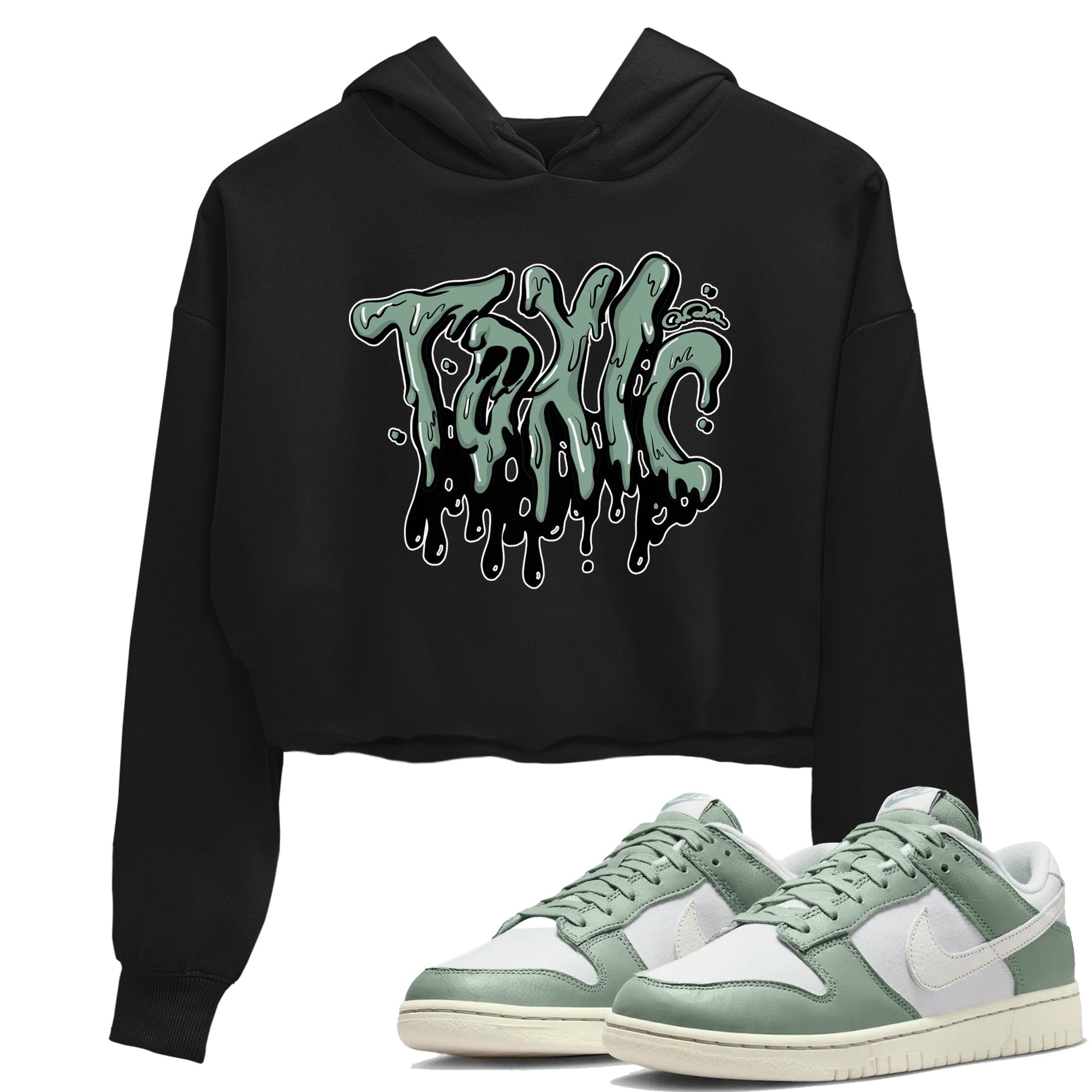 Dunk Mica Green Sneaker Match Tees Toxic Sneaker Tees Dunk Low Mica Green Sneaker Release Tees Women's Shirts Black 1