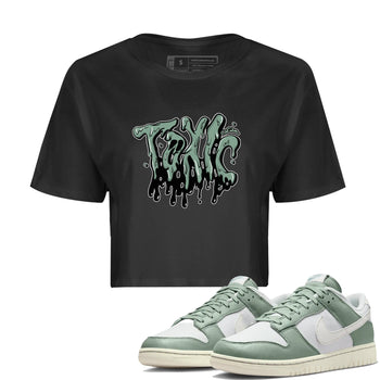 Dunk Mica Green Sneaker Match Tees Toxic Sneaker Tees Dunk Low Mica Green Sneaker Release Tees Women's Shirts Black 1