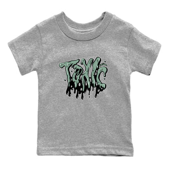 Dunk Mica Green Sneaker Match Tees Toxic Sneaker Tees Dunk Low Mica Green Sneaker Release Tees Kids Shirts Heather Grey 2