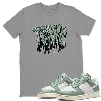Dunk Mica Green Sneaker Match Tees Toxic Sneaker Tees Dunk Low Mica Green Sneaker Release Tees Unisex Shirts Heather Grey 1
