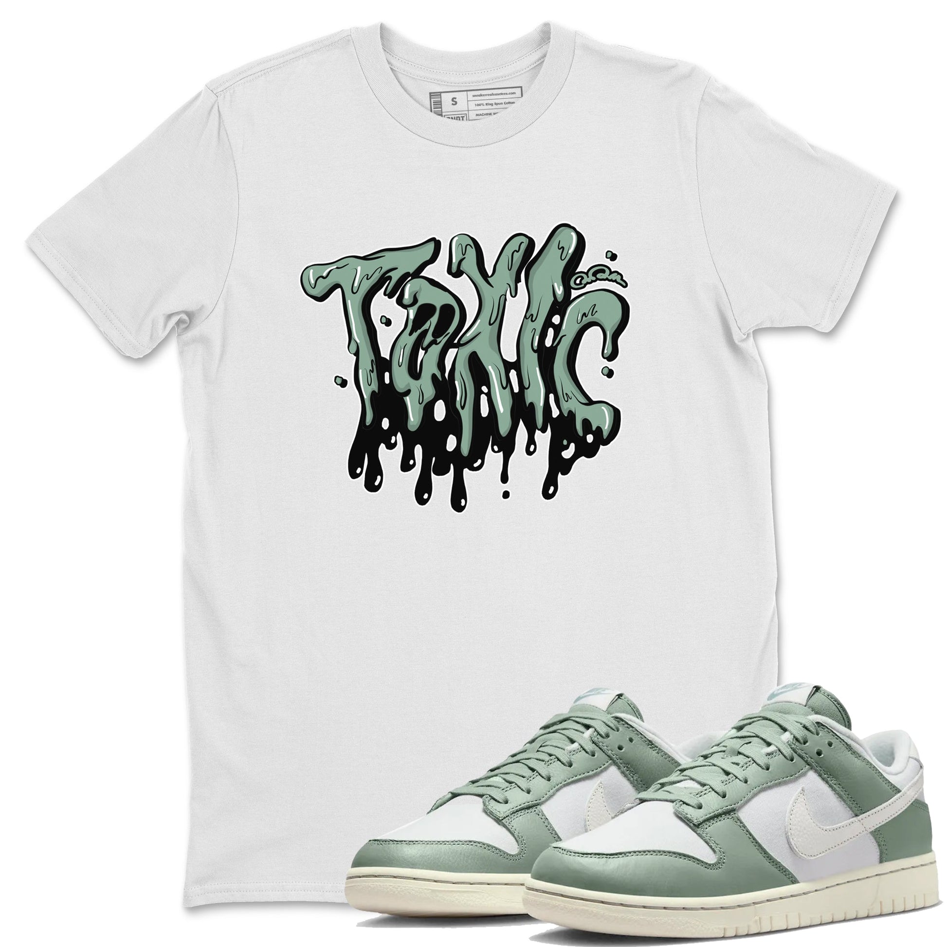 Dunk Mica Green Sneaker Match Tees Toxic Sneaker Tees Dunk Low Mica Green Sneaker Release Tees Unisex Shirts White 1