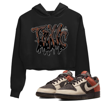 Dunk Red Panda shirt to match jordans Toxic sneaker tees Nike Dunk LowRed Panda SNRT Sneaker Release Tees Black 1 Crop T-Shirt