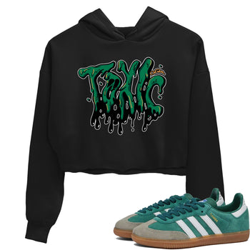 Samba Collegiate Green Gum shirt to match jordans Toxic sneaker tees Adidas Green Gum SNRT Sneaker Release Tees Black 1 Crop T-Shirt